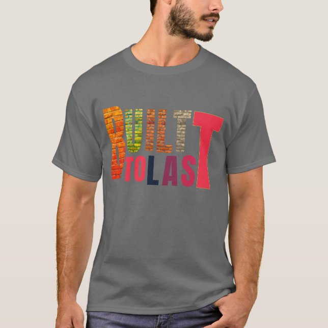 T-shirt Conçu pour durer – Durable, fiable et conçu pour L (Devant)