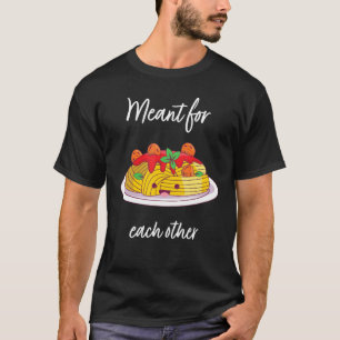 T-shirt Conçu Pour Les Autres Spaghetti Et Boulettes De Vi