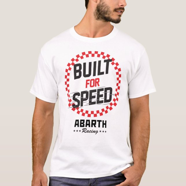 T-shirt Conçu pour Speed Abarth (Devant)