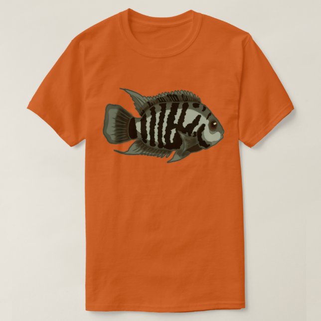 T-shirt Condamner Cichlid Aquarium Design pour le fan de F (Design devant)