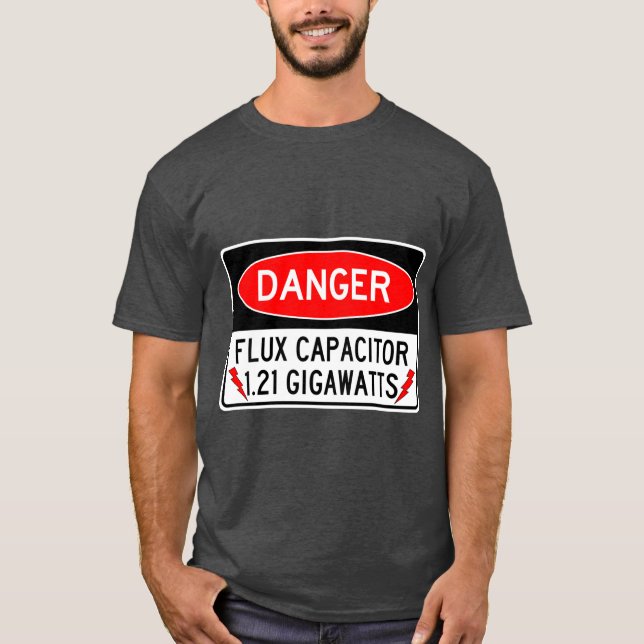 T-shirt Condensateur FLUX Danger 1,21 Gigawatts (Devant)