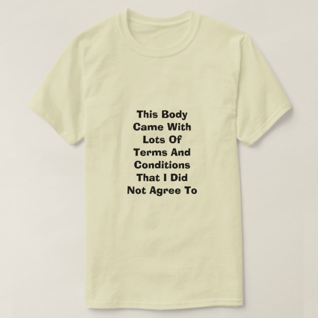 T-shirt Conditions (Design devant)
