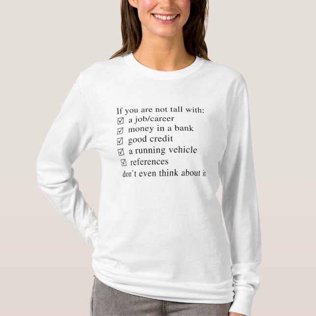 T-shirt Conditions de datation (Devant)
