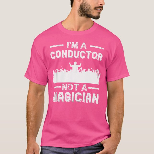 T-shirt Conducteur Avec Baton Avec Musicien Dans Orches De (Devant)
