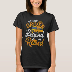 T-shirt Conducteur d'autobus de retraite Conducteur d'auto