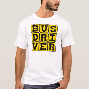 T-shirt Conducteur d'autobus, profession du transport