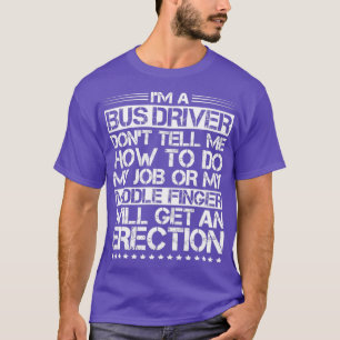 T-shirt Conducteur de bus Busman School Conducteur de bus 