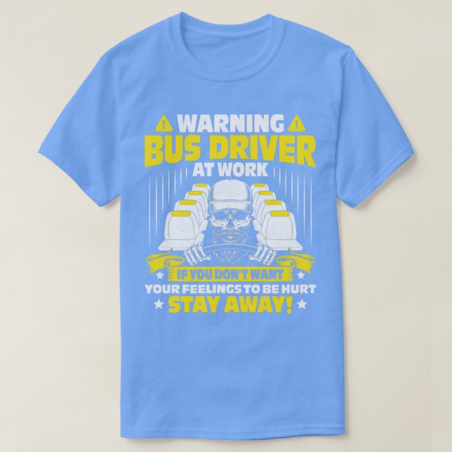 T-shirt Conducteur de bus Busman Schoolbus School Idée cad (Design devant)