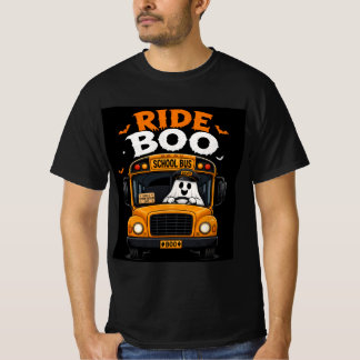 T-shirt conducteur de bus Halloween