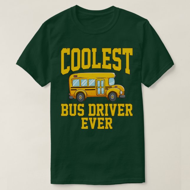T-shirt Conducteur de bus le plus froid jamais 2 (Design devant)