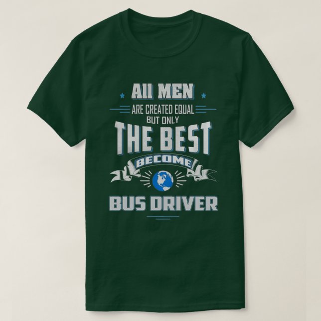 T-shirt CONDUCTEUR DE BUS pour hommes (Design devant)