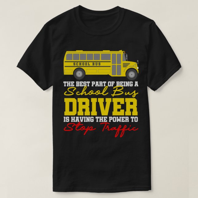 T-shirt Conducteur de bus scolaire 22 (Design devant)