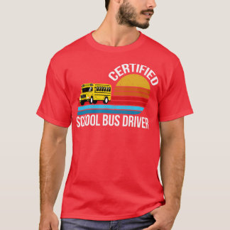 T-shirt conducteur de bus scolaire certifié Awesome 1