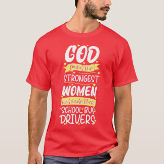 T-shirt Conducteur de bus scolaire Femmes Drôle