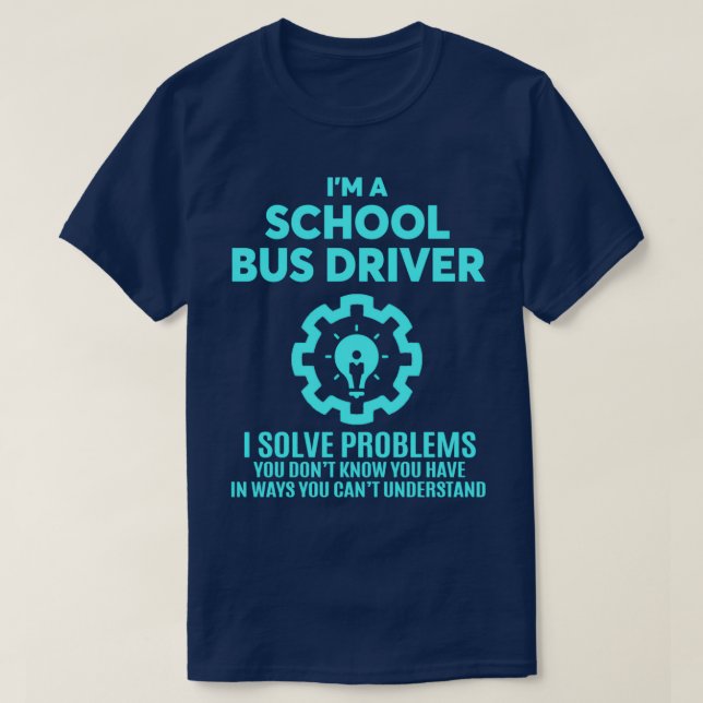 T-SHIRT CONDUCTEUR DE BUS SCOLAIRE NICE DESIGN 2017 2 (Design devant)