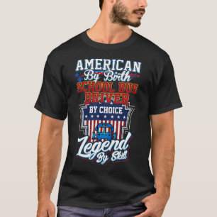 T-shirt Conducteur De Bus Scolaire Par Choix
