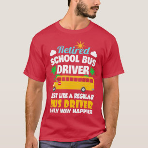 T-shirt Conducteur de bus scolaire retraité classique TShi