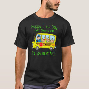 T-shirt Conducteur de bus Vacances d'été Étudiant Joyeux D