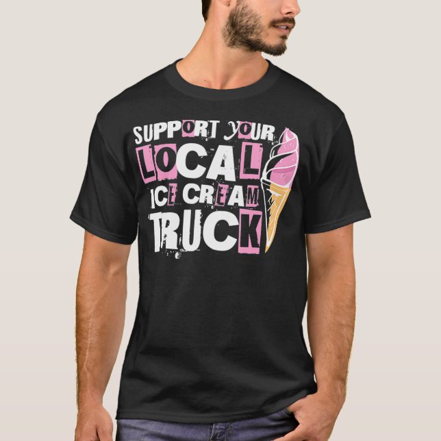 T-shirt Conducteur de camion à glace (Devant)