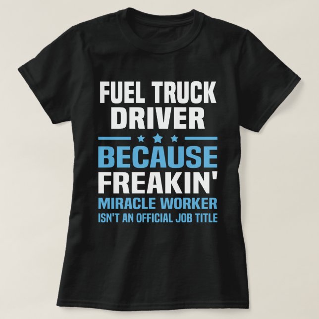 T-shirt Conducteur de camion carburant (Design devant)