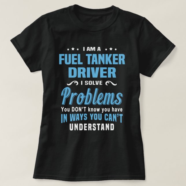 T-shirt Conducteur de camion carburant (Design devant)