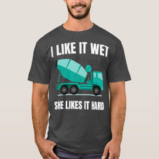 T-shirt Conducteur de camion de mélangeur de ciment en bét