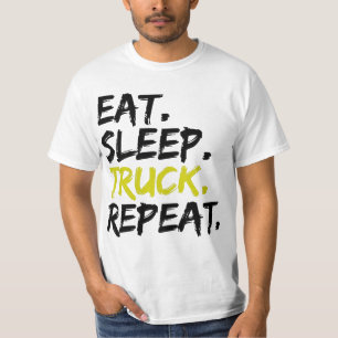T-shirt conducteur de camion de repos de répétitio
