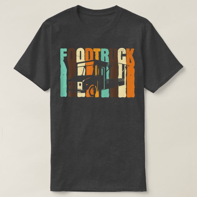 T-shirt Conducteur de camion de restauration rapide Retro  (Design devant)