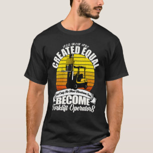 T-shirt Conducteur de camion fourche Entrepôt Travailleur