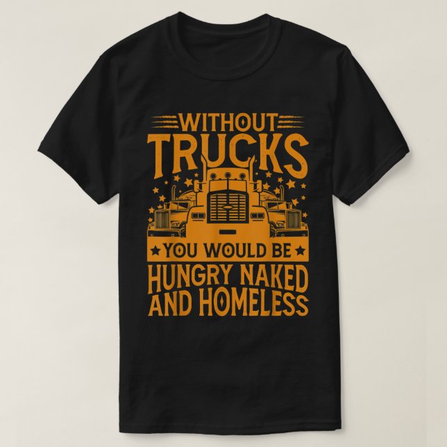 T-shirt Conducteur de camion Humour Devis Trucker Concepti (Design devant)