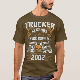 T-shirt Conducteur De Camion Légende Anniversaire Trucker