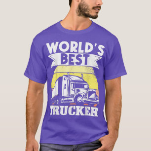 T-shirt Conducteur de camion Monde meilleur camion