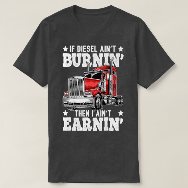 T-shirt Conducteur de camion pour les amateurs de conducte (Design devant)