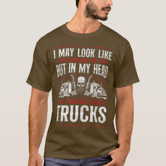 T-shirt Conducteur De Camion Vintage Je Pourrais Avoir L'A