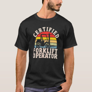 T-shirt Conducteur de chariot élévateur à fourche agréé d'