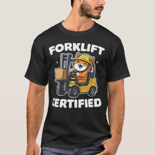 T-shirt Conducteur de chariot élévateur certifié Funny Kit
