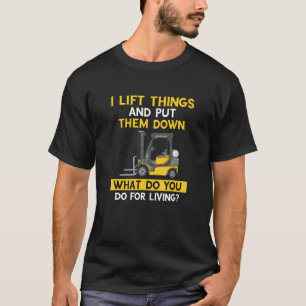 T-shirt Conducteur de chariot élévateur Mens Warehouse et