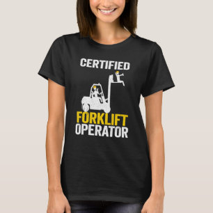 T-shirt Conducteur de chariots élévateurs à fourche Certif