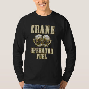 T-shirt Conducteur de grue Bière amusant conducteur