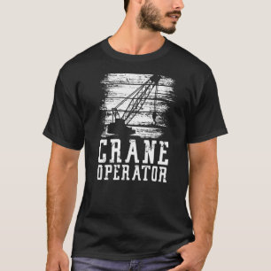 T-shirt Conducteur de grue Équipement lourd Lieu de constr