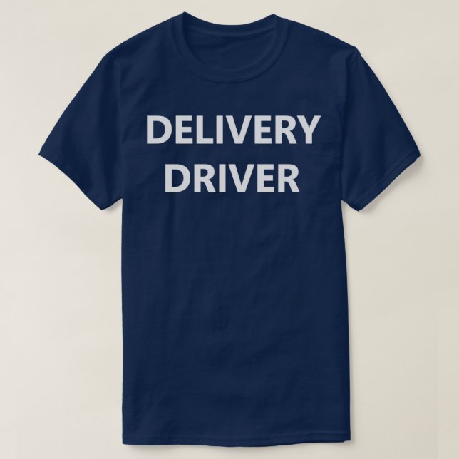 T-shirt Conducteur de livraison Alimentation Emballage Car (Design devant)