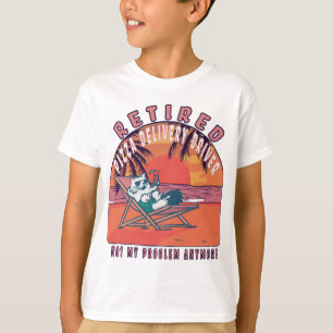 T-shirt Conducteur de livraison de pizza à la retraite amu