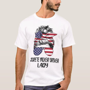 T-shirt Conducteur de mélange de béton dame