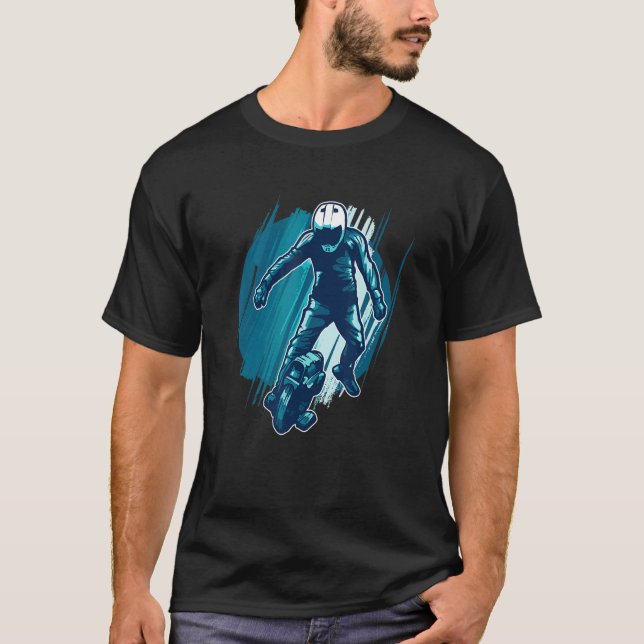 T-shirt Conducteur de monocycle électrique (Devant)