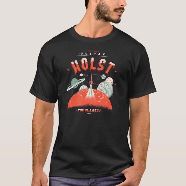 T-shirt Conducteur de musique classique Gustav Holst Compo (Devant)