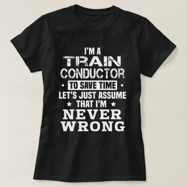 T-shirt Conducteur de train (Design devant)