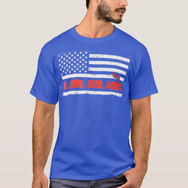 T-shirt Conducteur de train américain (Devant)