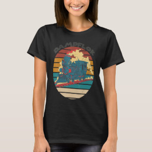 T-shirt Conducteur de train ferroviaire locomotive à vapeu