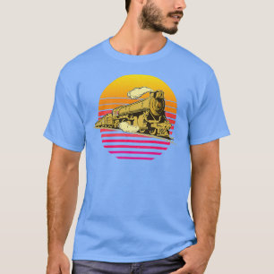 T-shirt Conducteur De Train Locomotive vintage Rétro