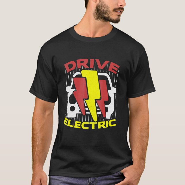 T-shirt Conducteur de voiture de mobilité électrique Prote (Devant)